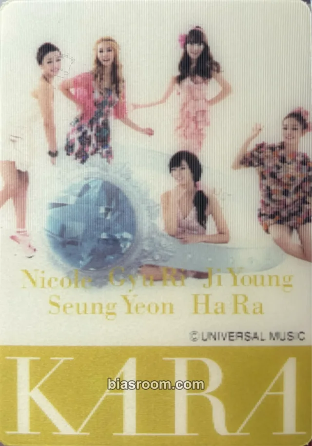 KARA - Girl's Talk Album 7-eleven sticker lenticular