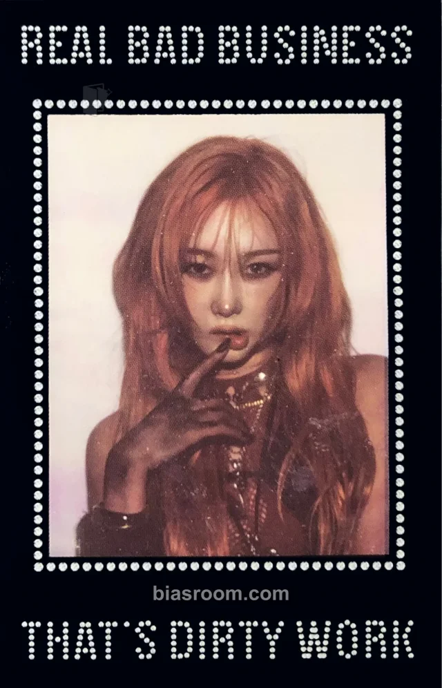 aespa - Giselle - Dirty Work Album double-sided dirty case version accordion photocard photocard set album inclusion