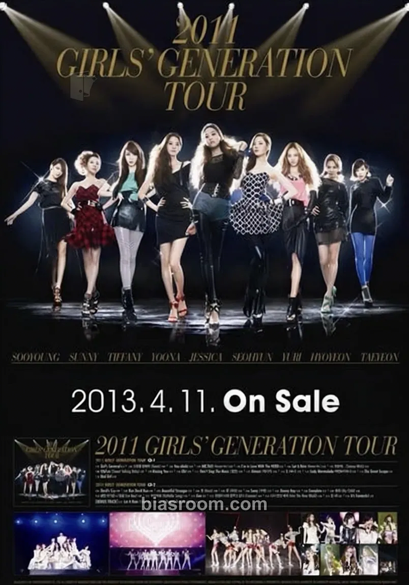 2011 Girls Generation Tour Photocard - Girls' Generation - Girls' Generation K-pop photocard