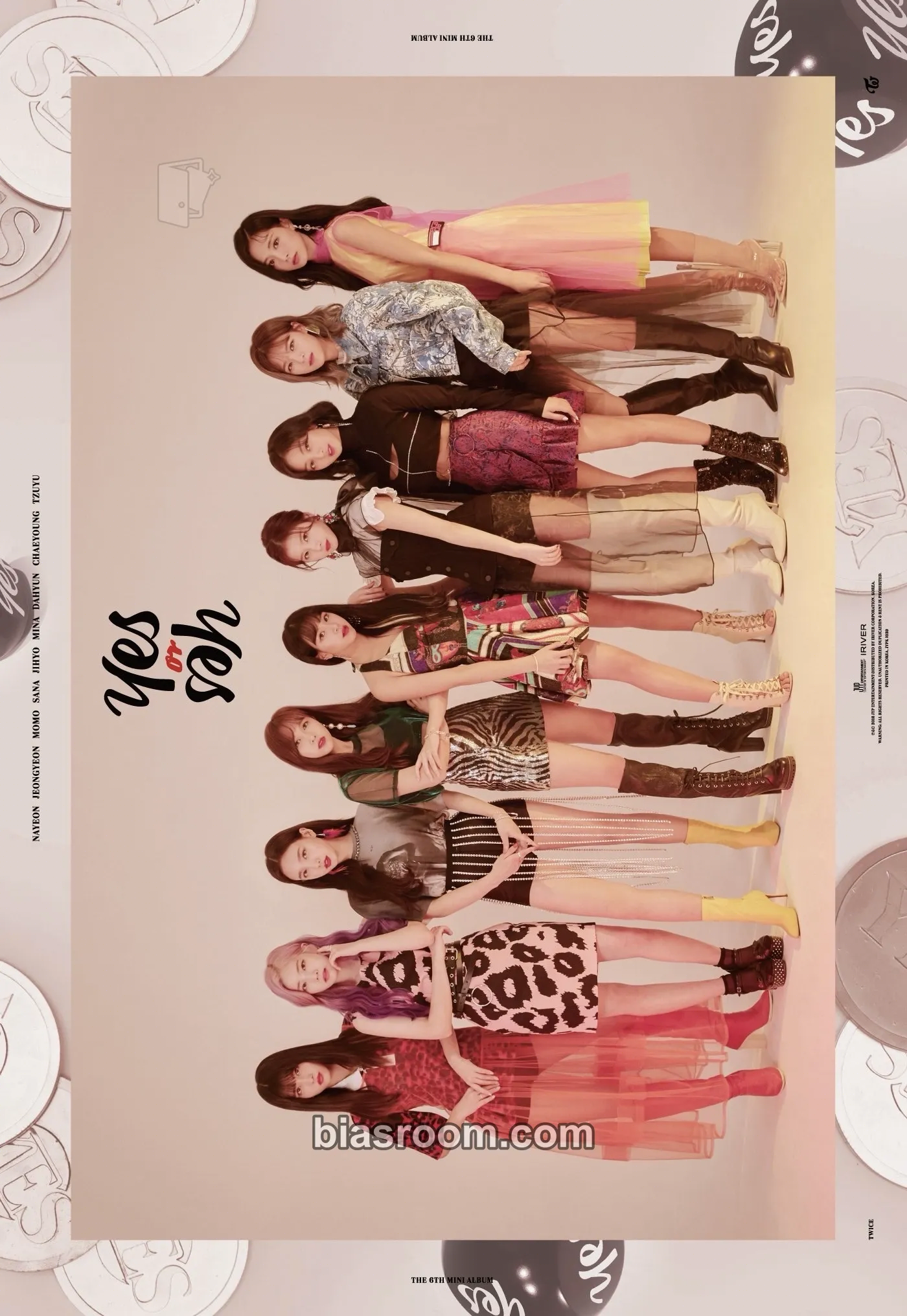 YES or YES Photocard - TWICE - TWICE K-pop photocard
