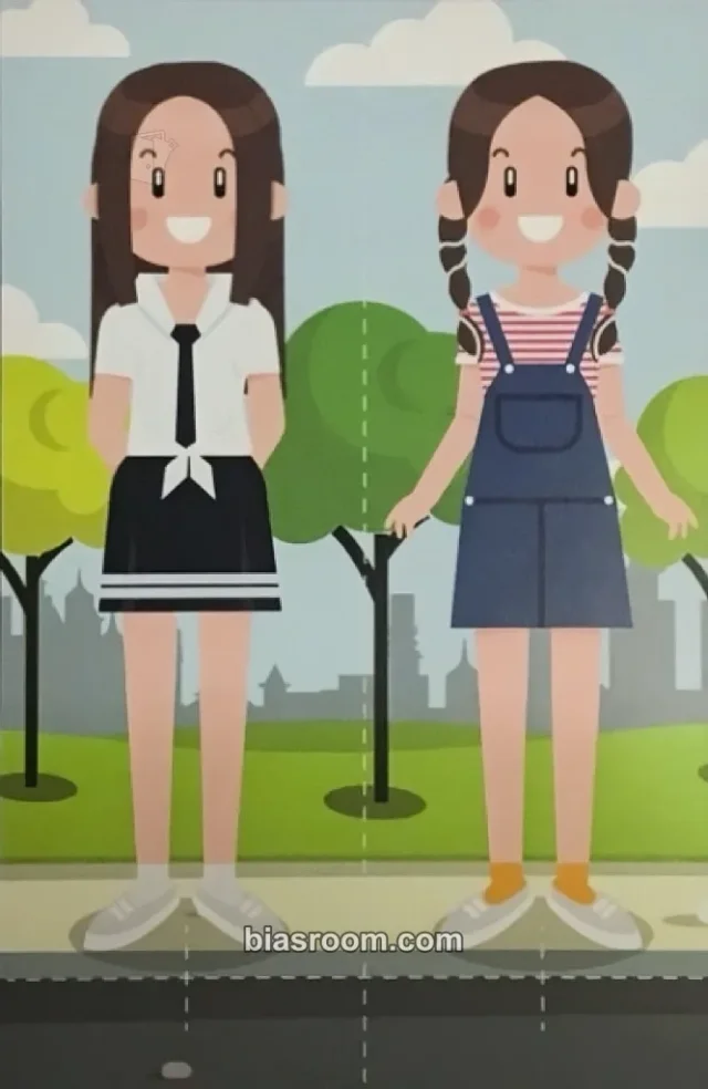 P.O.P - Ahyung & Seol - Puzzle of POP Album album photocard character card