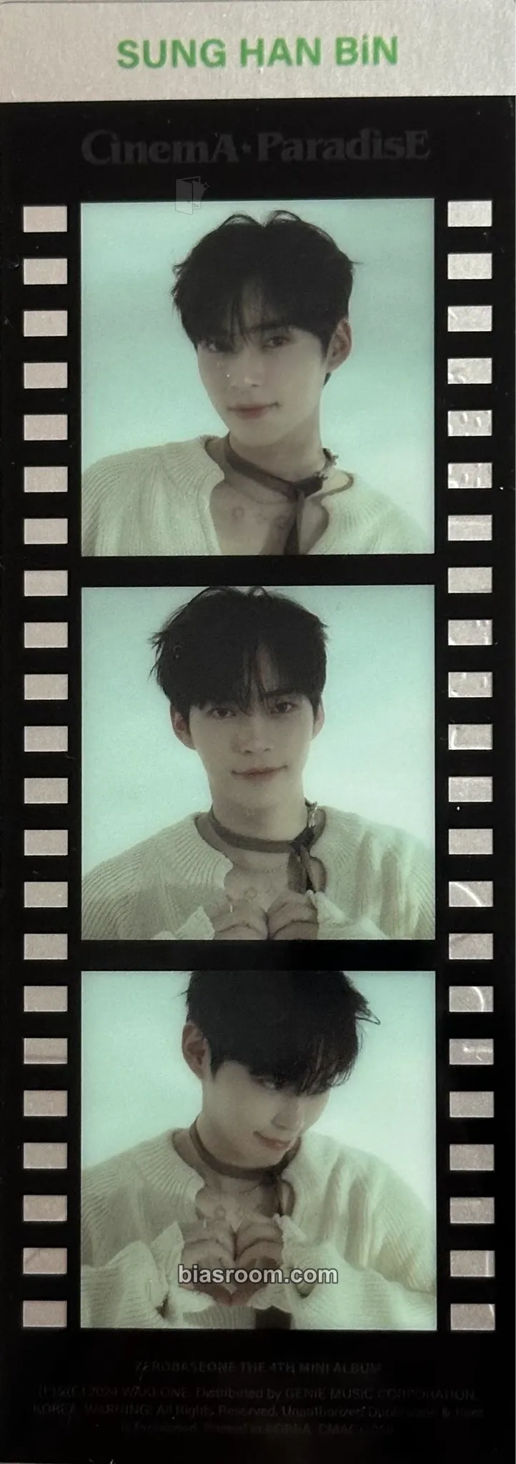 Hanbin Cinema Paradise Photocard - ZEROBASEONE - ZEROBASEONE K-pop photocard