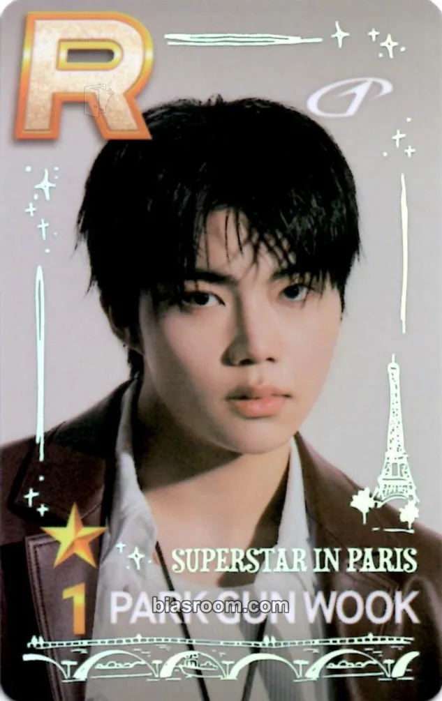 Gunwook Superstar Wakeone Photocard - ZEROBASEONE - ZEROBASEONE K-pop photocard