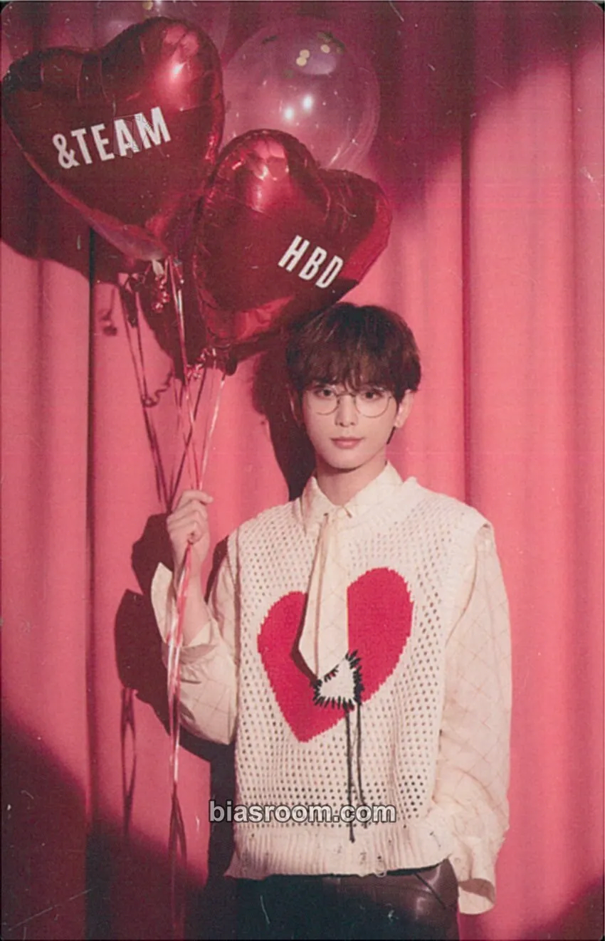 Harua &TEAM Birthday Merch Photocard - &TEAM - &TEAM K-pop photocard