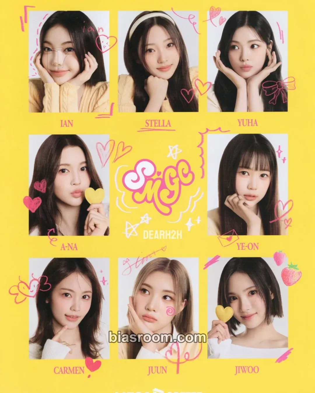 Mega Coffee Photocard - Hearts2Hearts - Hearts2Hearts K-pop photocard