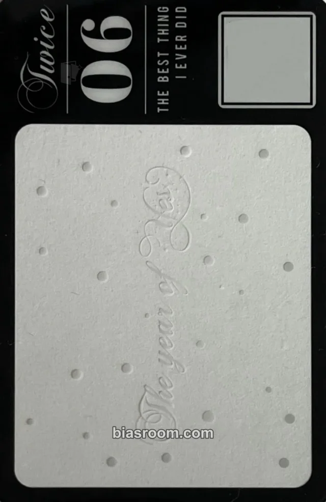 TWICE - Mina - The Year of "Yes" Album album inclusion qr card transparent/translucent