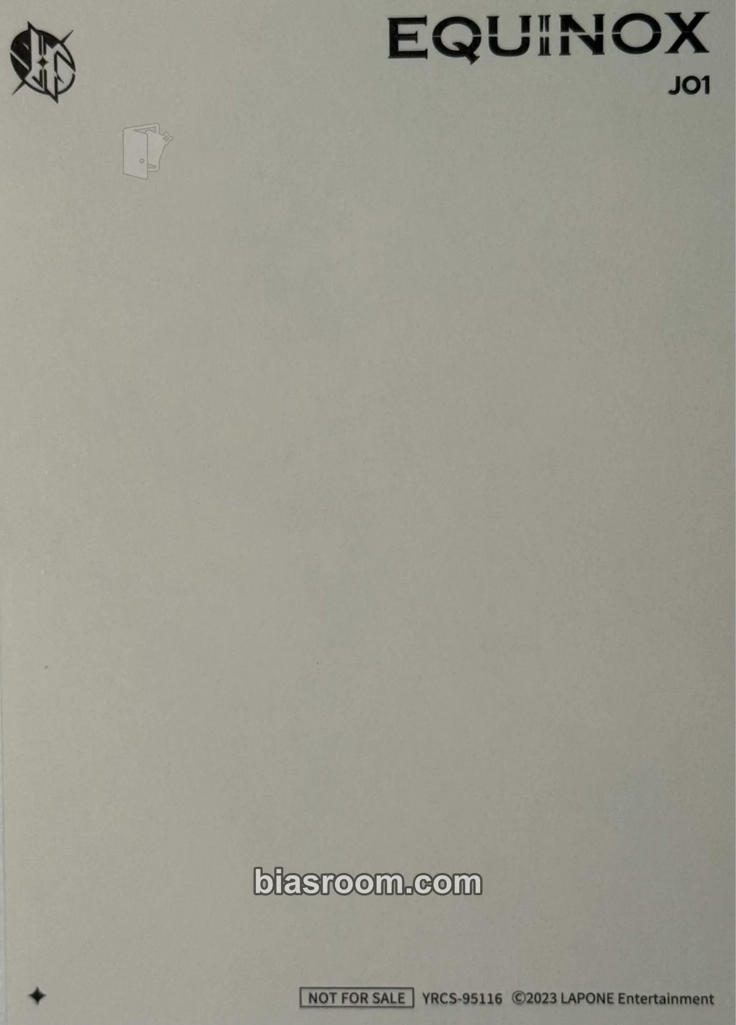 Ruki Shiroiwa EQUINOX Photocard - JO1 | Bias Room