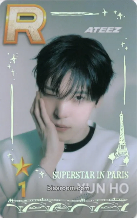 Yunho SUPERSTAR × ATEEZ Photocard - ATEEZ - ATEEZ K-pop photocard