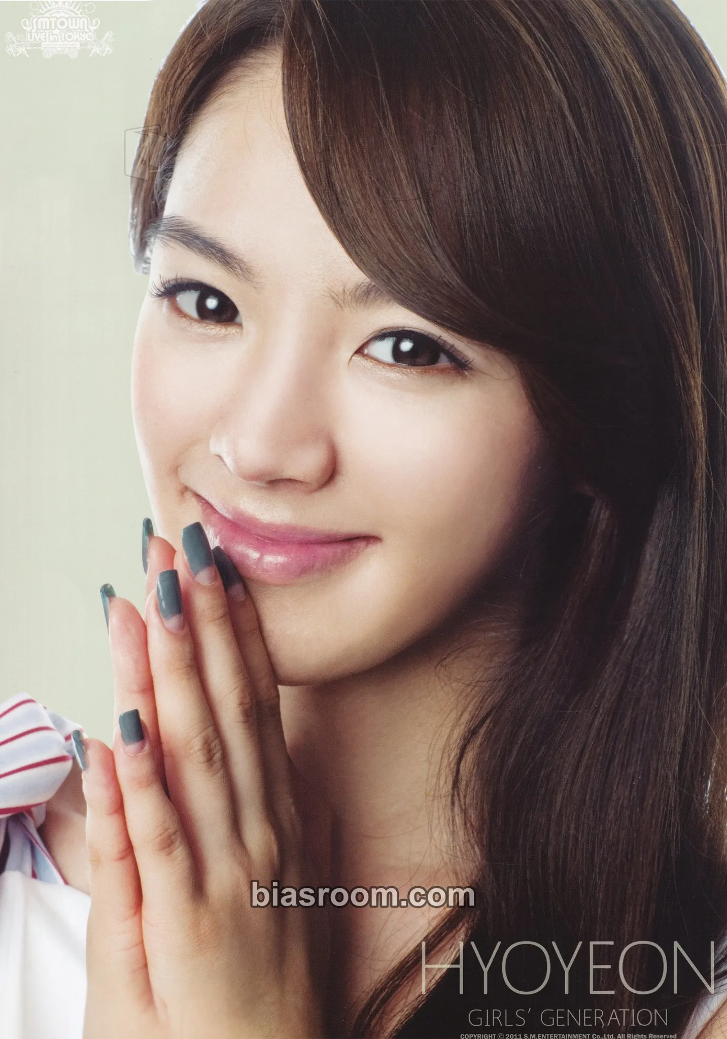 Hyoyeon SMTown Live '10 World Tour Photocard - Girls' Generation - Girls' Generation K-pop photocard