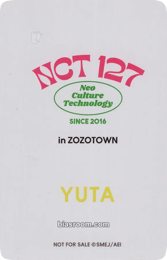 Yuta ZOZOTOWN x NCT 127 Photocard - NCT 127 | Bias Room