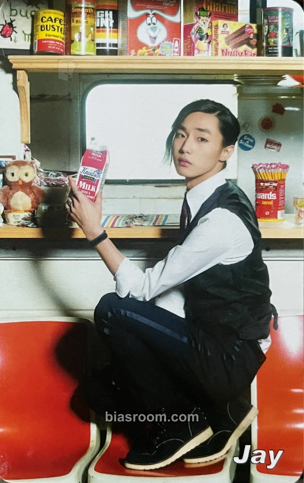 Jay Special Live - BLACK&WHITE Photocard - The Boss - The Boss K-pop photocard