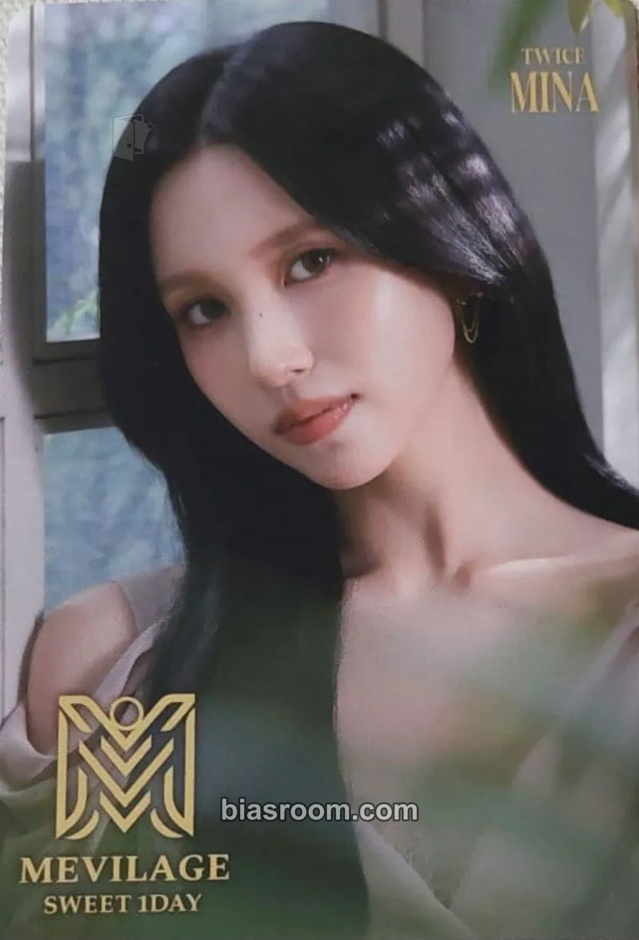 Mina MINA x MEVILAGE Photocard - TWICE - TWICE K-pop photocard