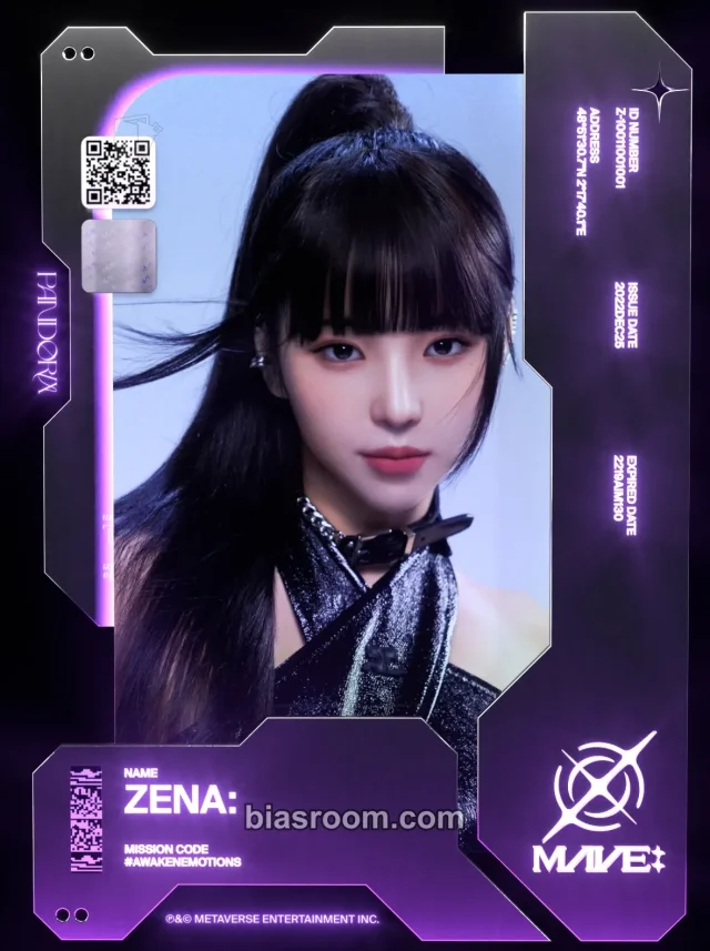 MAVE: - ZENA: - PANDORA’S BOX Album album photocard id card version