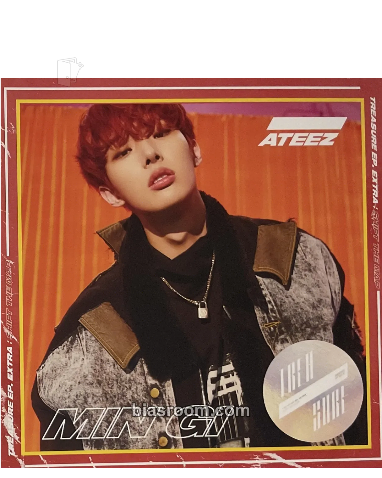 Mingi TREASURE EP.Extra: Shift The Map Photocard - ATEEZ - ATEEZ K-pop photocard