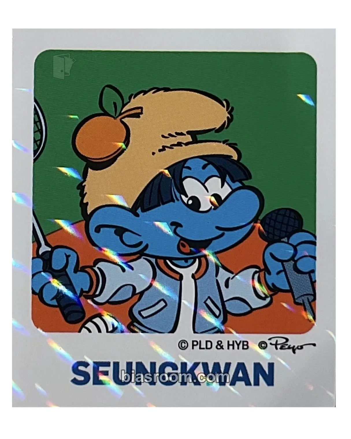 Seungkwan The Smurfs x SEVENTEEN Brand Collaboration Photocard - SEVENTEEN - SEVENTEEN K-pop photocard