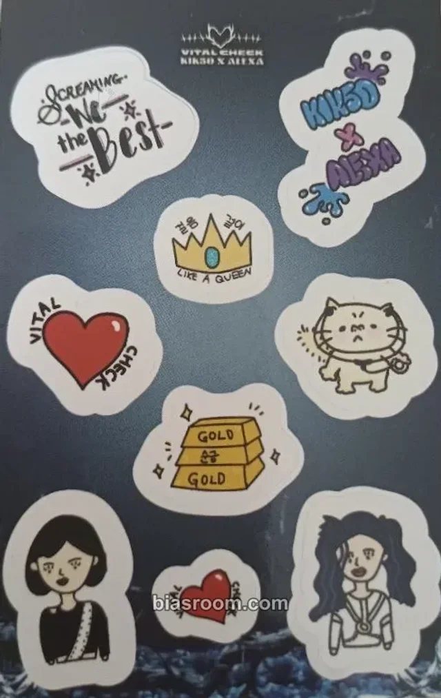 Kik5o x AleXa - VITAL CHECK Album sticker sheet