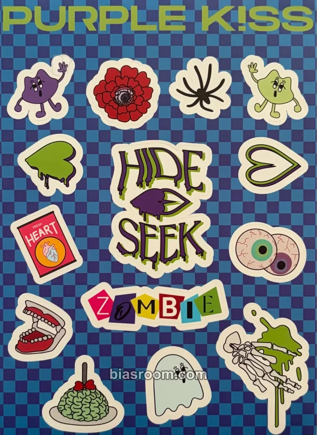 PURPLE KISS - HIDE & SEEK Album album inclusion sticker sheet