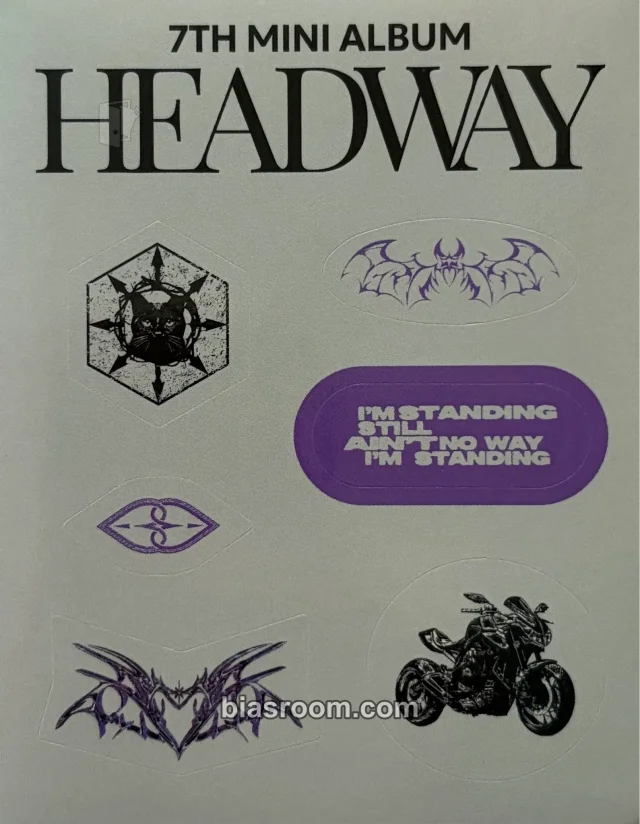 PURPLE KISS - HEADWAY Album album inclusion sticker sheet