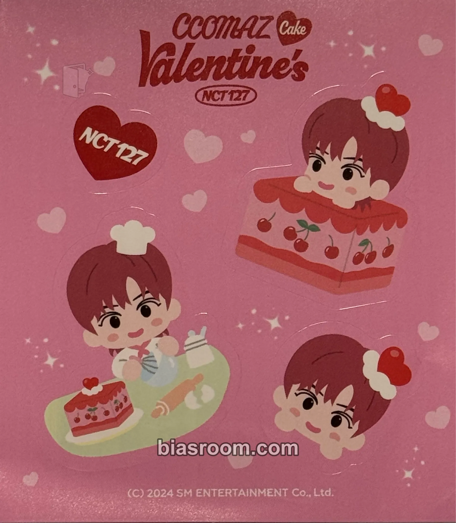 Yuta CCOMAZ VALENTINE’s CAKE Photocard - NCT - NCT K-pop photocard