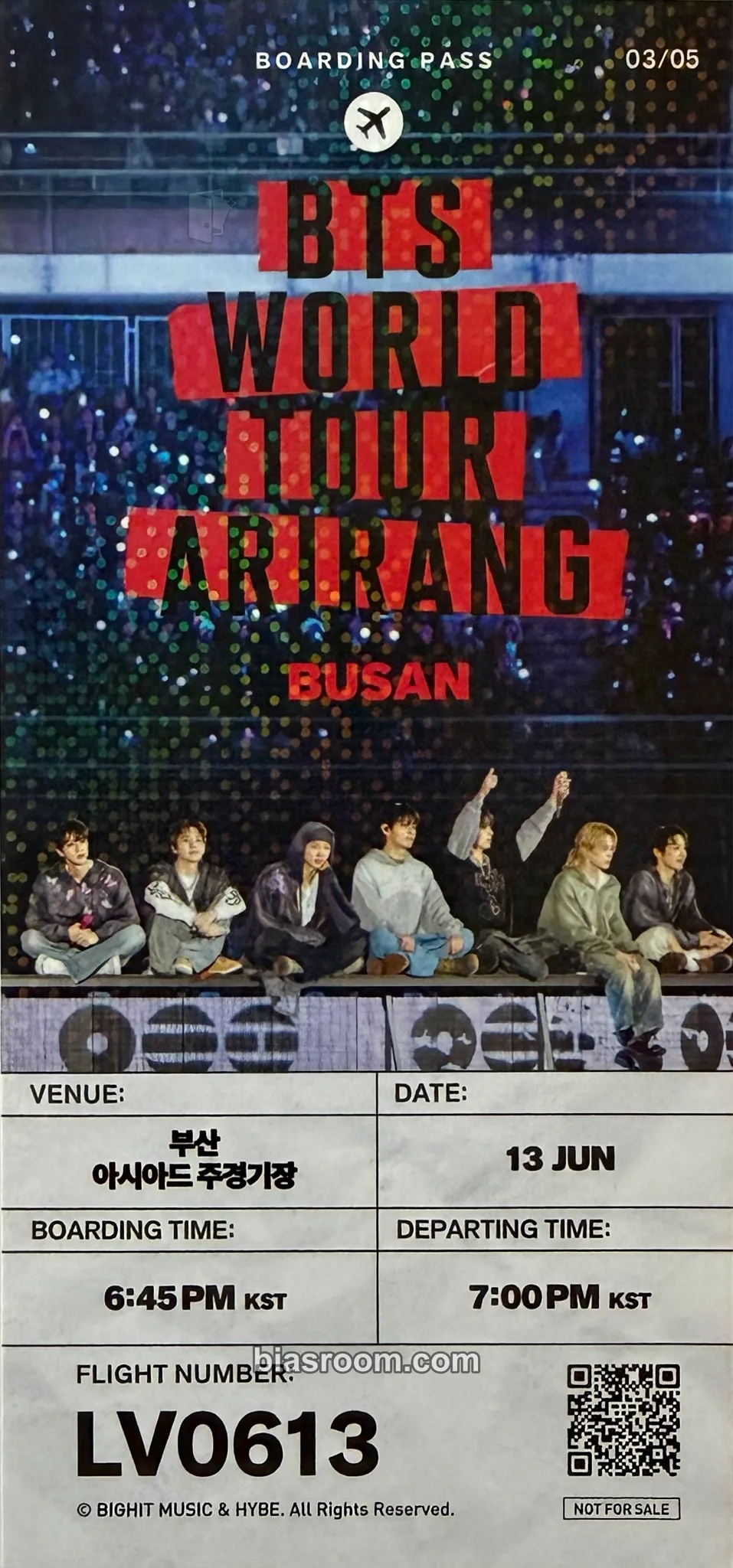 ARIRANG World Tour Photocard - BTS - BTS K-pop photocard