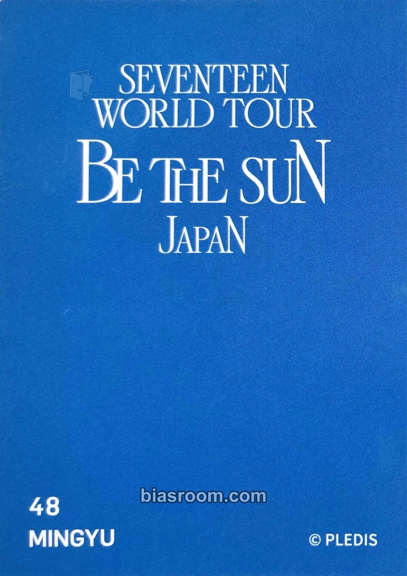 Mingyu [BE THE SUN] WORLD TOUR Photocard - SEVENTEEN | Bias Room