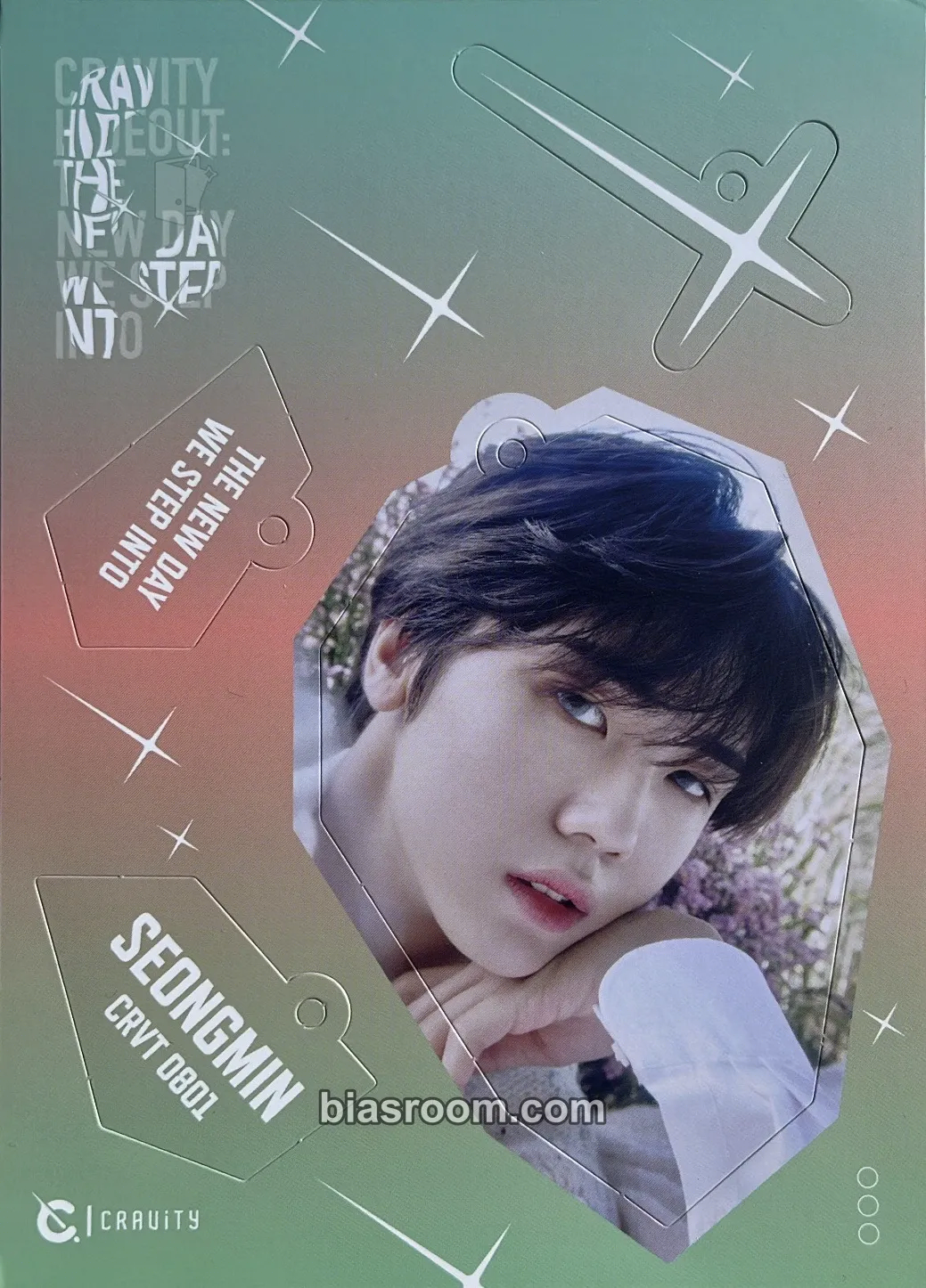 Seongmin HIDEOUT: THE NEW DAY WE STEP INTO - SEASON 2 Photocard - CRAVITY - CRAVITY K-pop photocard