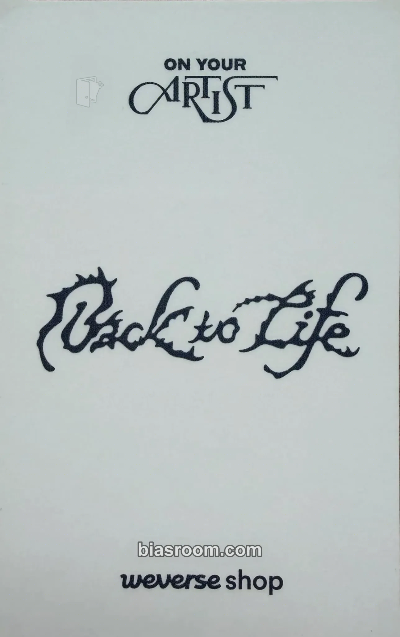 Nicholas Back to Life Photocard - &TEAM | Bias Room