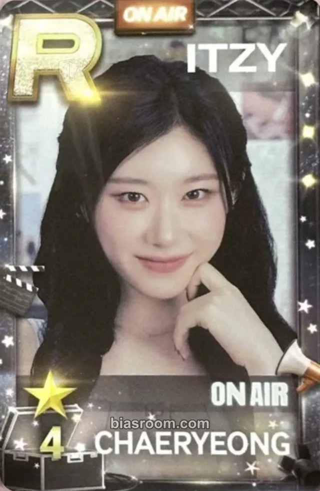 ITZY - Chaeryeong - The 4th Fan Meeting ITZY, MIDZY, Let's Fly! "On Air" Event pvc card superstar