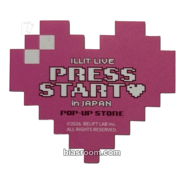 ILLIT - Iroha & Moka - ILLIT LIVE ‘PRESS START♥︎︎︎’ Event pop-up store japan sticker purchase benefit