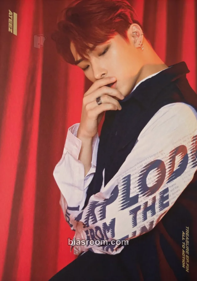 ATEEZ - Mingi - TREASURE EP.FIN : All To Action Album album inclusion postcard postcard set A version