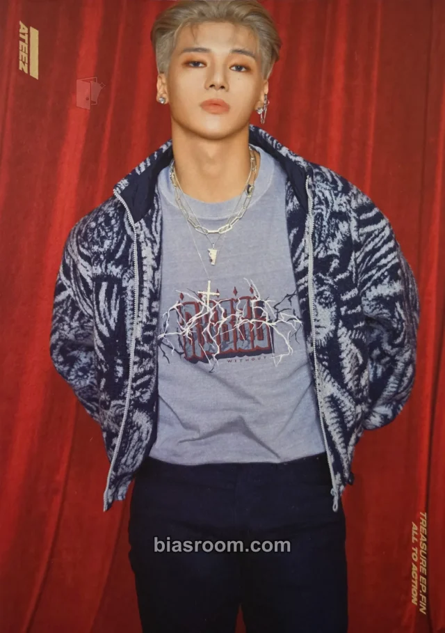 ATEEZ - Wooyoung - TREASURE EP.FIN : All To Action Album album inclusion postcard postcard set A version