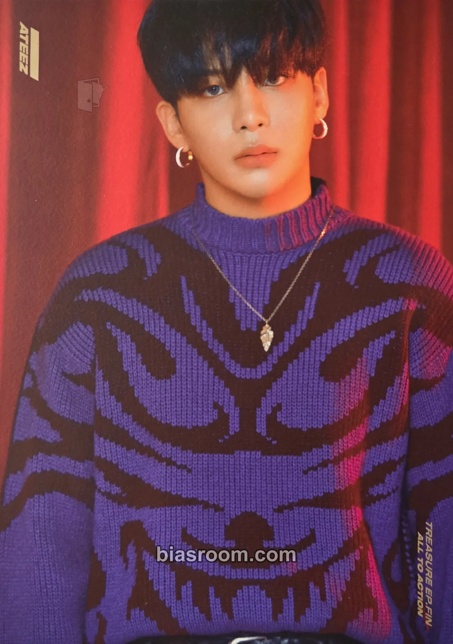 Jongho TREASURE EP.FIN : All To Action Photocard - ATEEZ - ATEEZ K-pop photocard