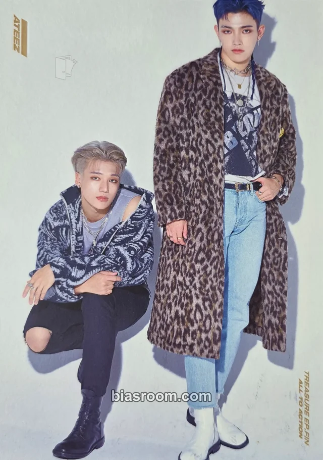 ATEEZ - Hongjoong & Wooyoung - TREASURE EP.FIN : All To Action Album album inclusion postcard postcard set A version