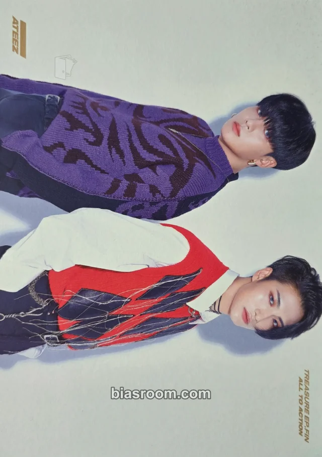 ATEEZ - Seonghwa & Jongho - TREASURE EP.FIN : All To Action Album album inclusion postcard postcard set A version