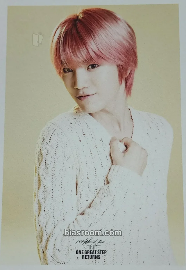 INFINITE - Sungjong - 2013 INFINITE 1ST WORLD TOUR ENCORE <ONE GREAT STEP RETURNS> Event postcard dvd/bluray inclusion