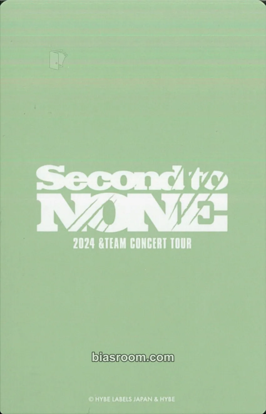 Nicholas 2024 &TEAM CONCERT TOUR 'SECOND TO NONE' 小卡- &TEAM