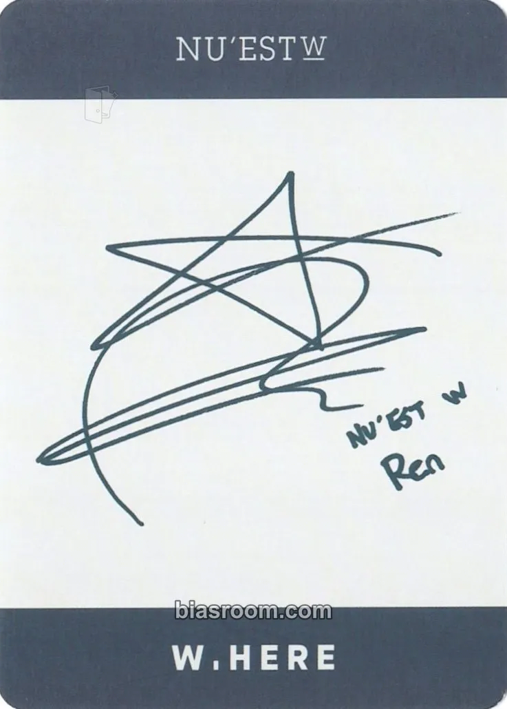 Ren W, Here トレカ - NU'EST | Bias Room