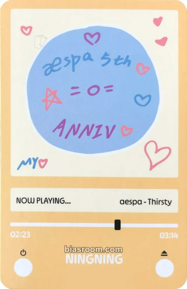 aespa - Ningning - 5th Anniversary Other merch photocard lucky card