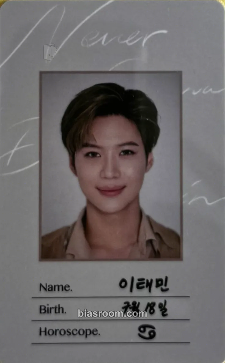 Taemin Taemin: N.G.D.A. Beyond Live Photocard - Taemin K-pop photocard