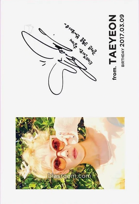 Taeyeon Happy birthday! Photocard - Girls' Generation - Girls' Generation K-pop photocard