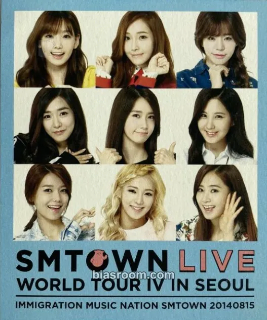 SMTown Live World Tour IV Photocard - Girls' Generation - Girls' Generation K-pop photocard