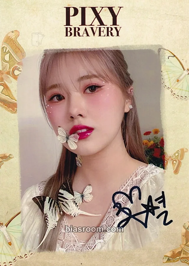 PIXY - Satbyeol - Fairy Forest: Bravery Album winner benefit autographed photo print