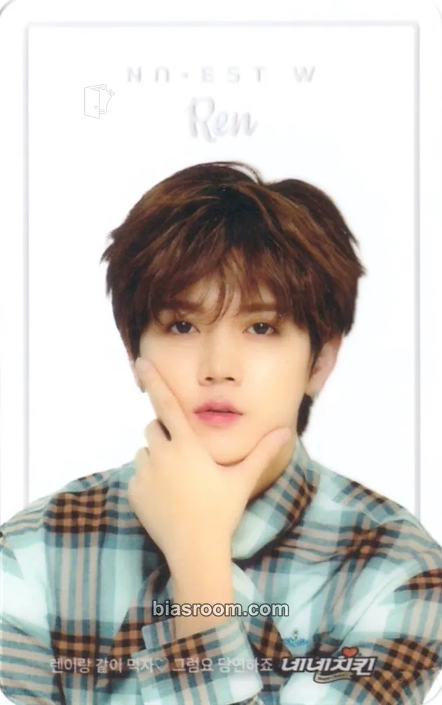 Ren NU'EST W x Seventeen Nene Chicken Photocard - NU'EST - NU'EST K-pop photocard