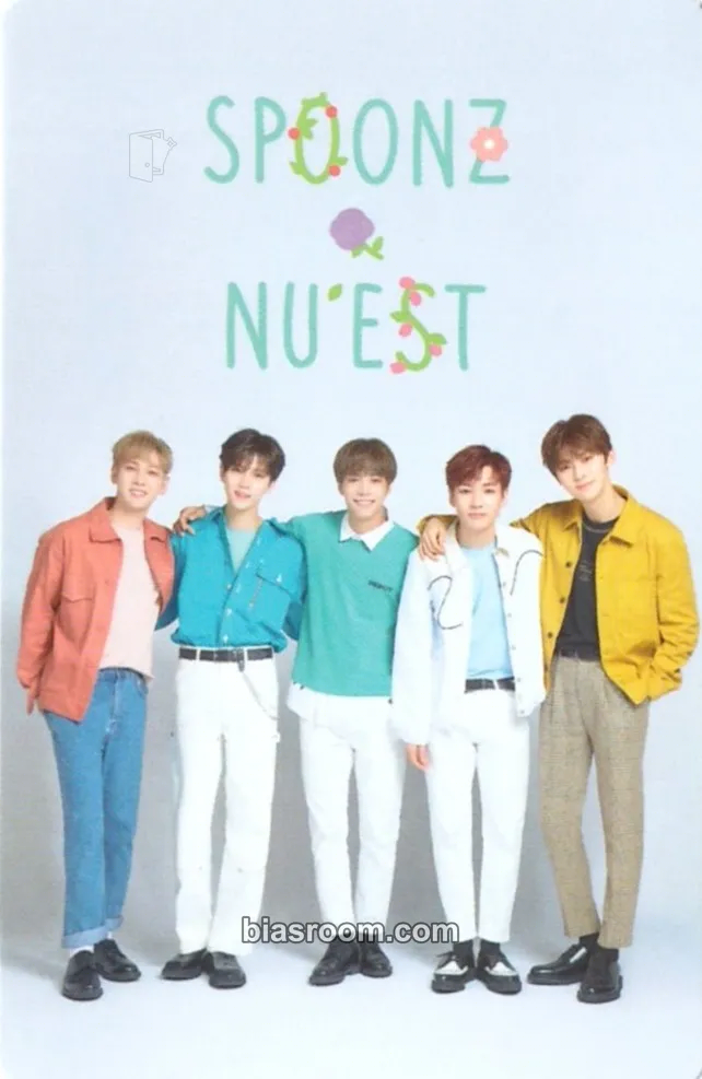 Spoonz X NU'EST Photocard - NU'EST - NU'EST K-pop photocard