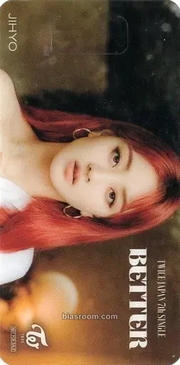 Jihyo BETTER Photocard - TWICE - TWICE K-pop photocard