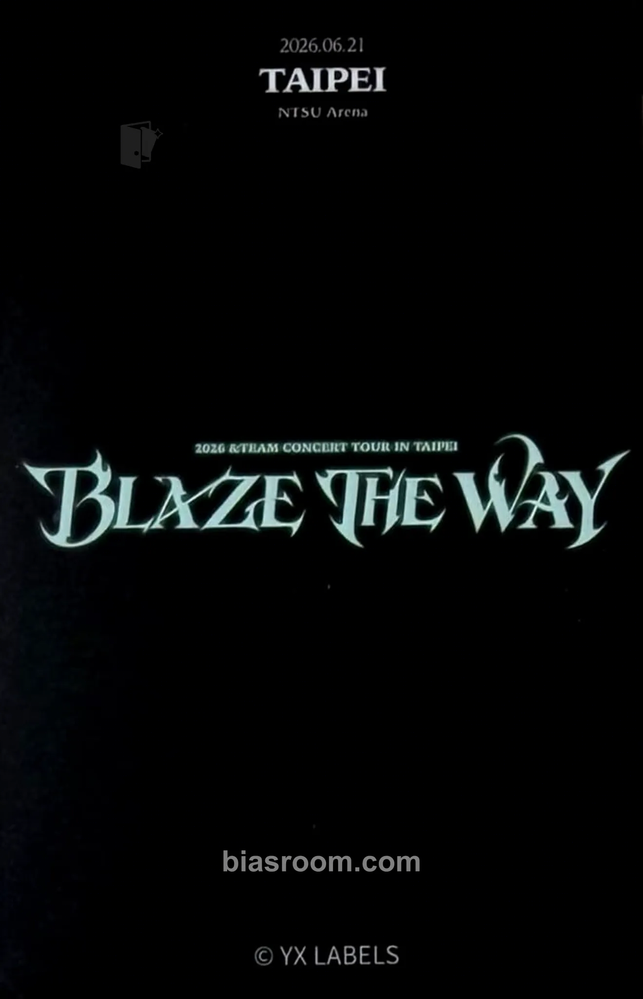 Nicholas 2026 &TEAM CONCERT TOUR 'BLAZE THE WAY' Photocard - &TEAM