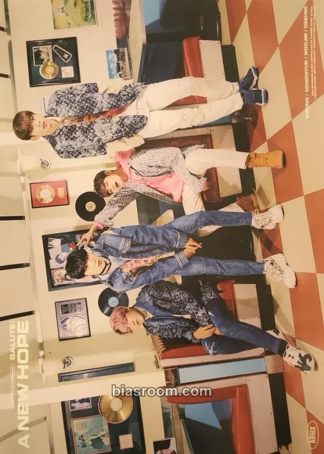 AB6IX - SALUTE : A NEW HOPE Album poster new version first press only horizontal