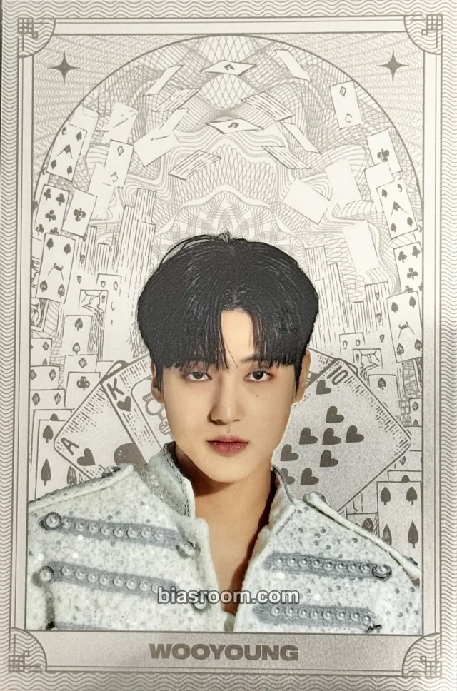 ATEEZ - Wooyoung - Towards The Light : Will To Power World Tour 2024 - 2025 Event silver version silver foil photocard kq shop limited edition