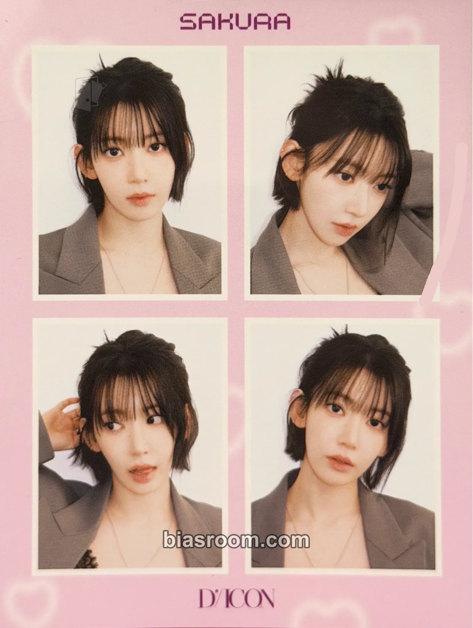 Sakura D'ICON Issue N°32 Photocard - LE SSERAFIM - LE SSERAFIM K-pop photocard