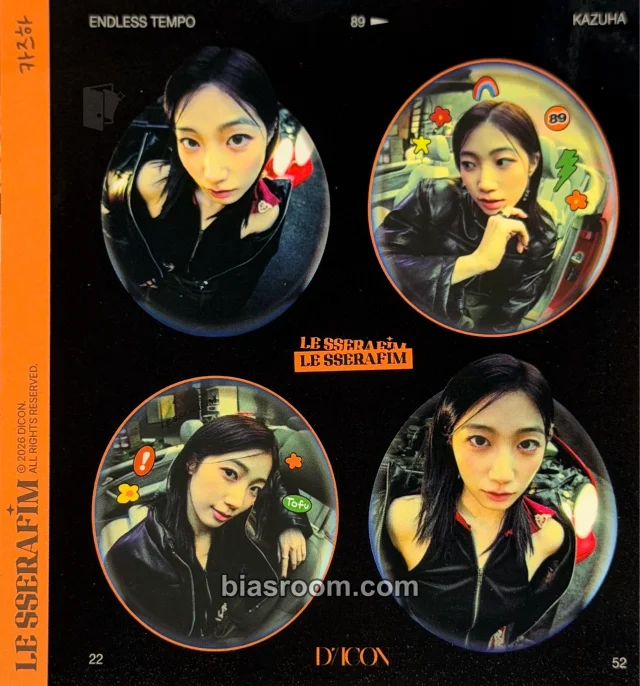 LE SSERAFIM - Kazuha - D'ICON Issue N°32 Other 4 cut photo endless tempo version magazine inclusion